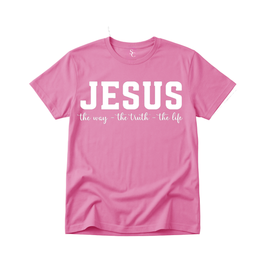 Jesus Is The Way|The Truth|The Life Tshirt (5 Colors)